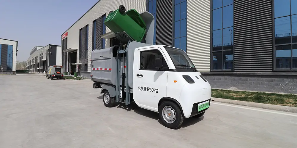 新能源側裝垃圾車，垃圾運輸車，垃圾車，側裝式垃圾車